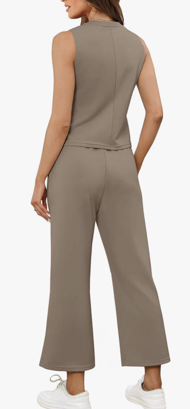 2 Piece Lounge Set with Buttons