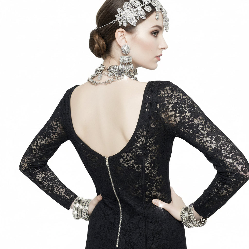 Top elegante de encaje