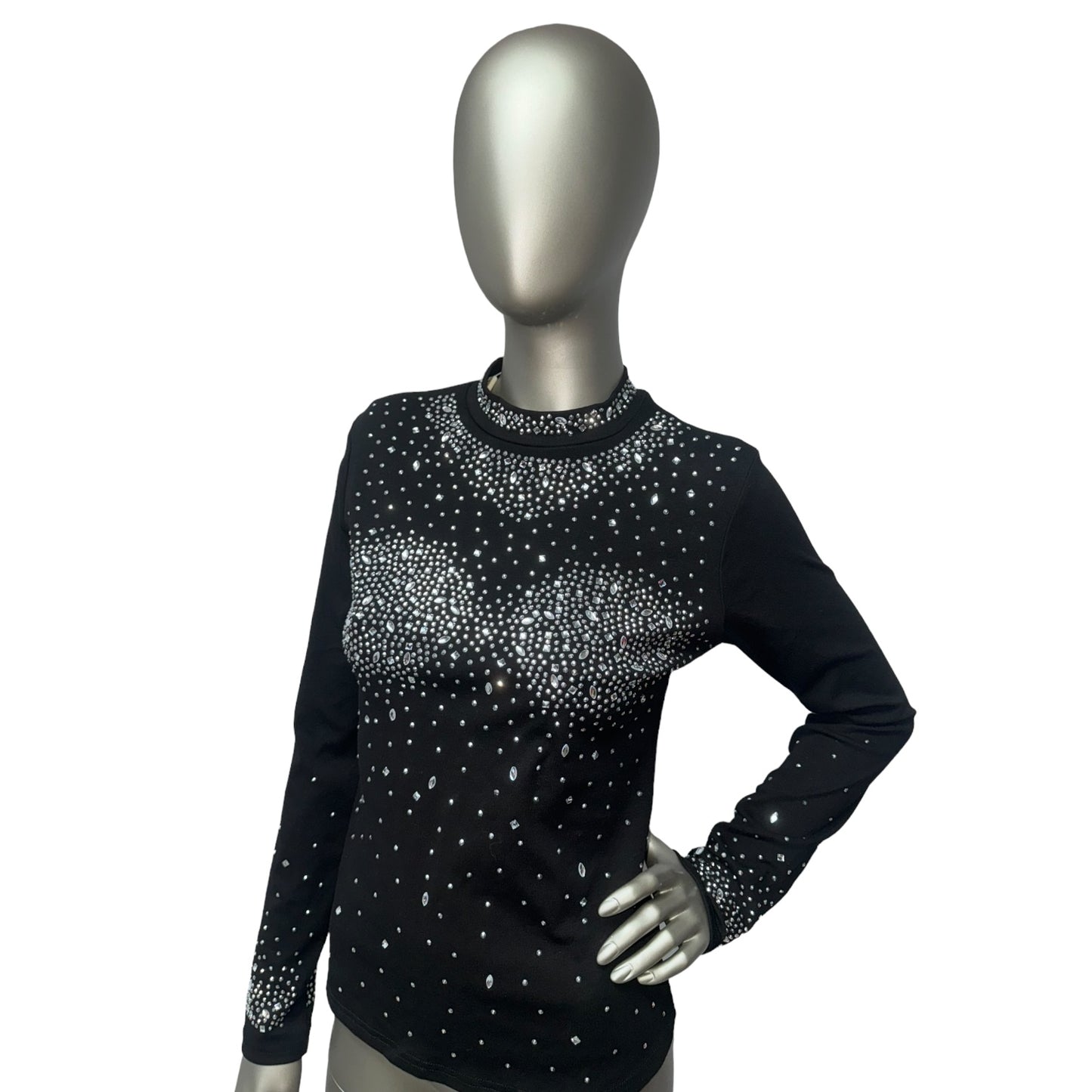 Stunning Black Bling Top