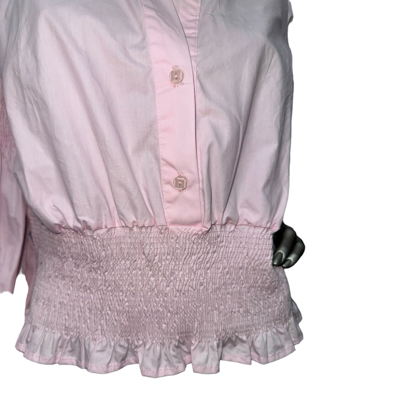 Pinky Blouse with Stretch Waist
