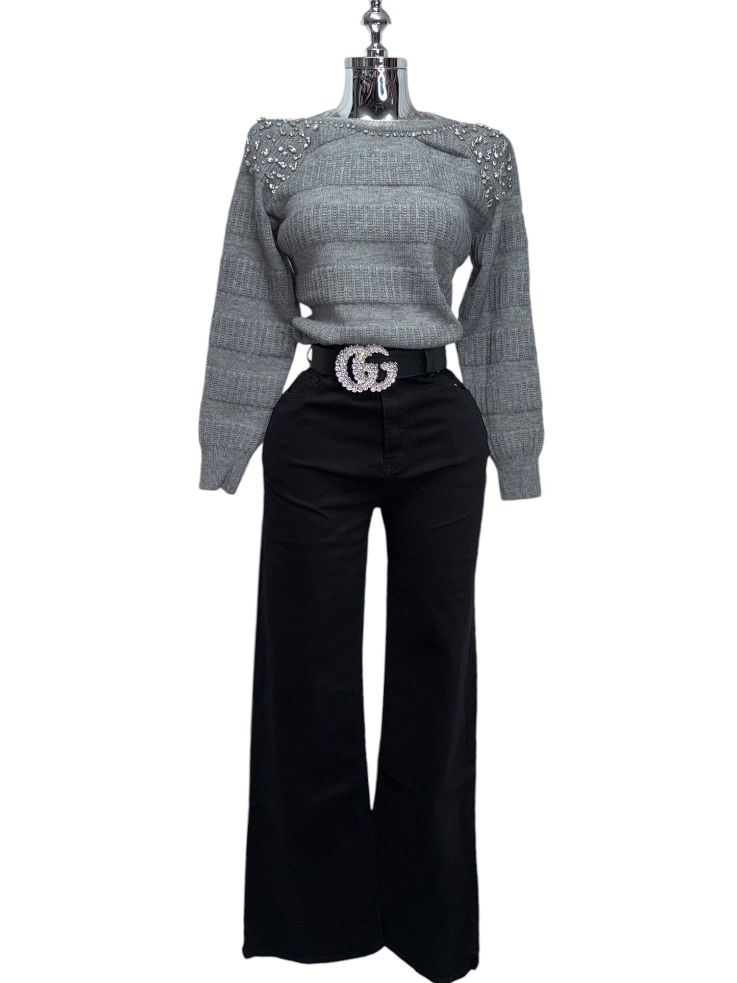 Bling Gray Sweater