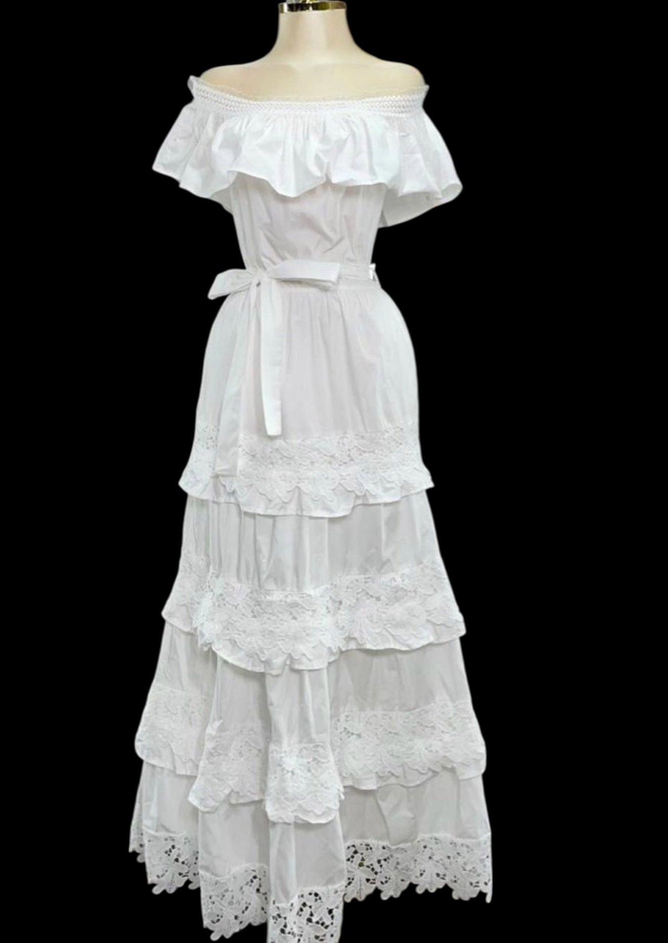 Off The Shoulder Ruffle Dress