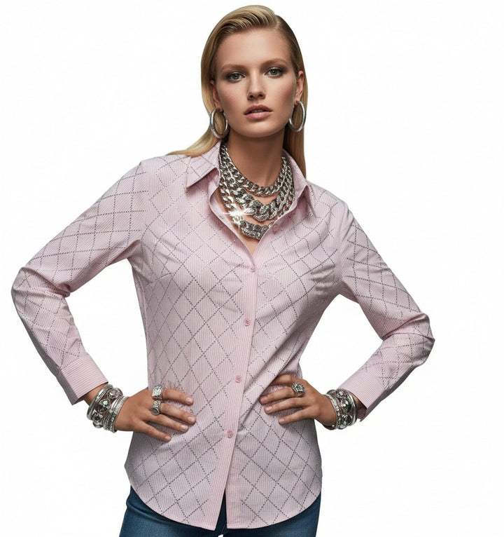 Blush Bedazzled Blouse