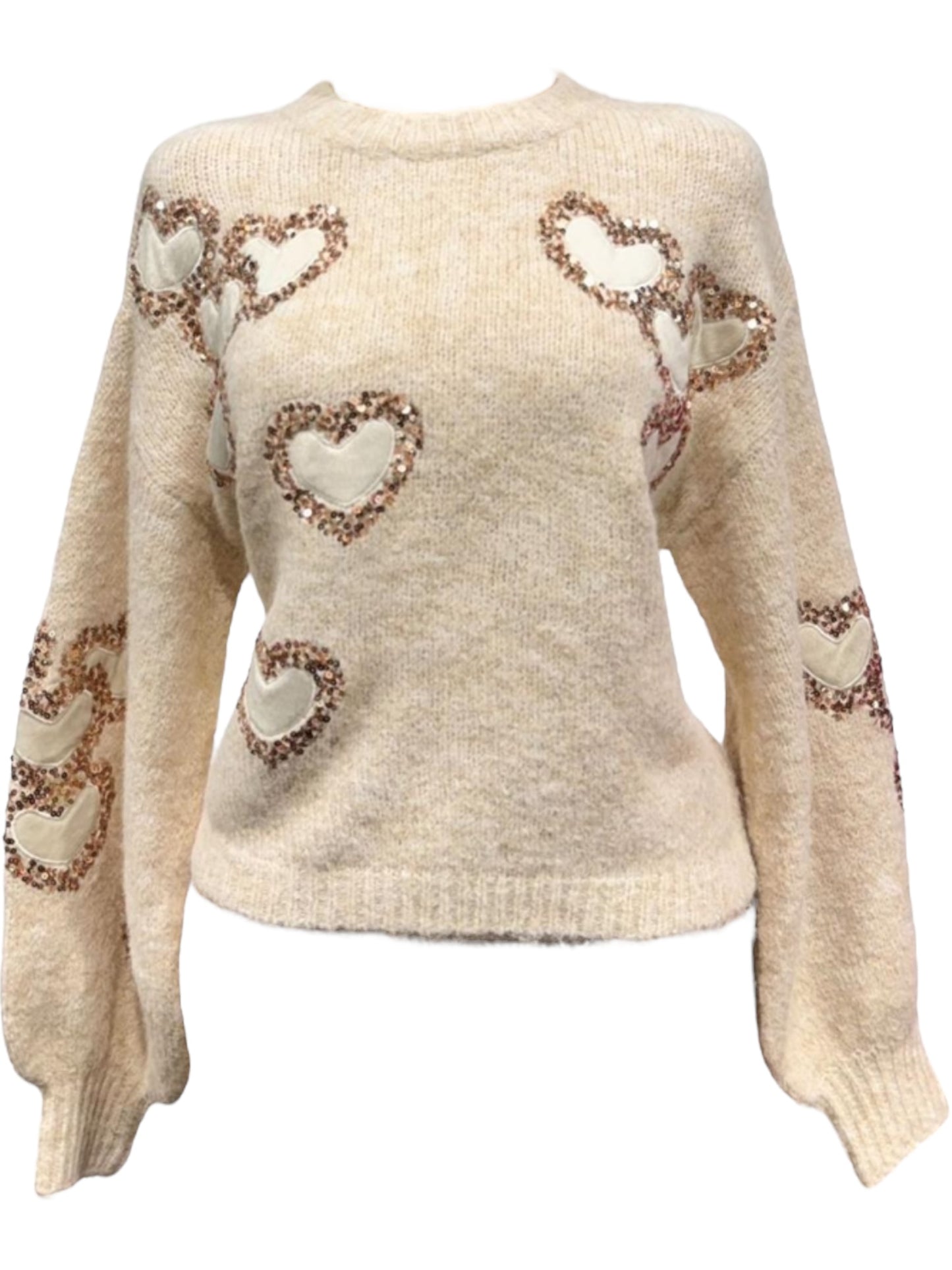 Heart Sequence Sweater