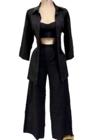 Black 3-Piece Fashion Set