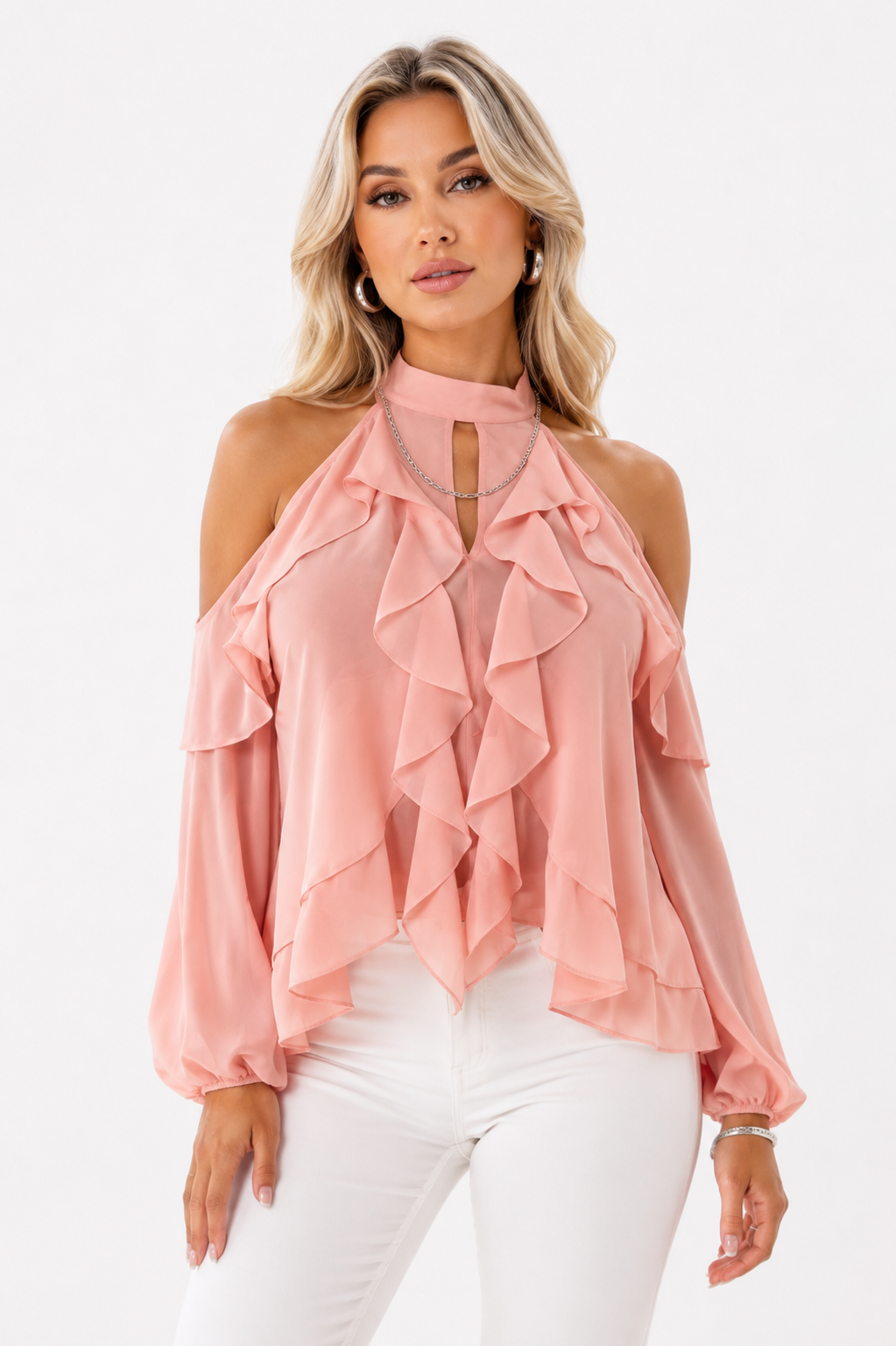 Ruffle Blush Top
