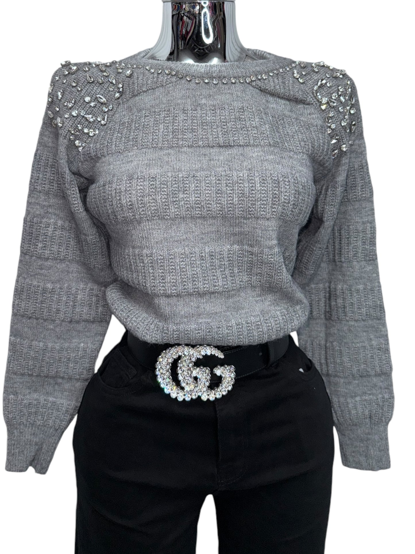 Bling Gray Sweater