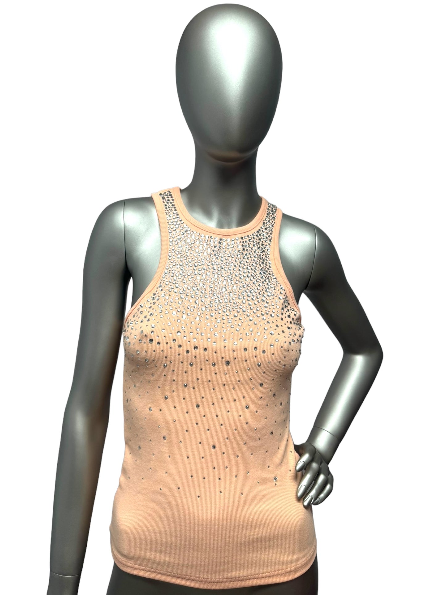 Coral Pink Bling Woman’s Top