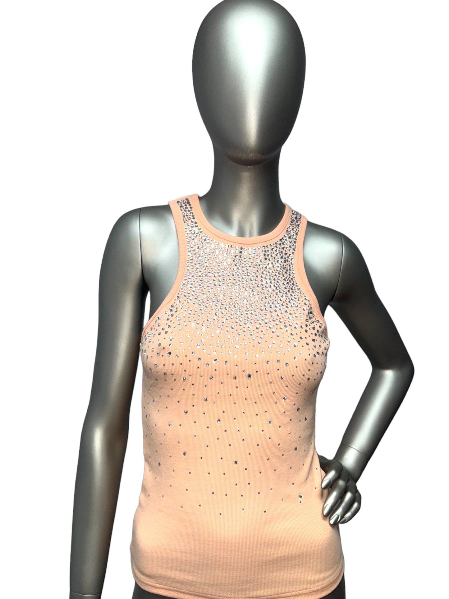 Coral Pink Bling Woman’s Top