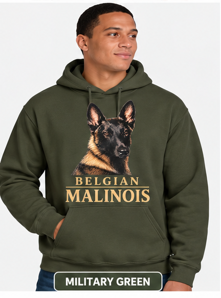 Portrait Hoodie Belgian Malinois