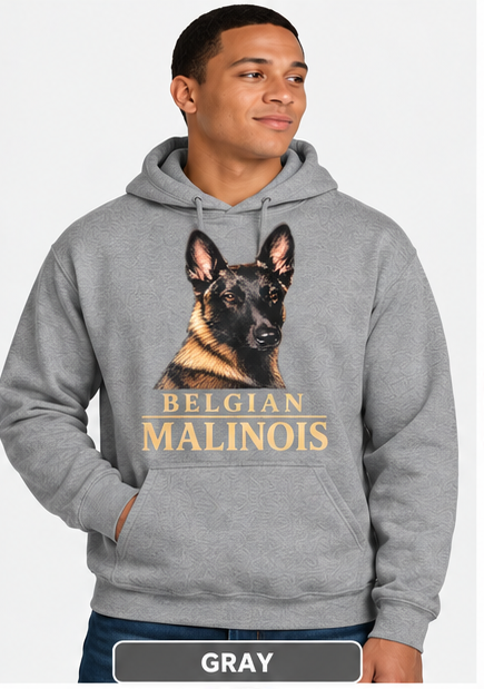 Portrait Hoodie Belgian Malinois
