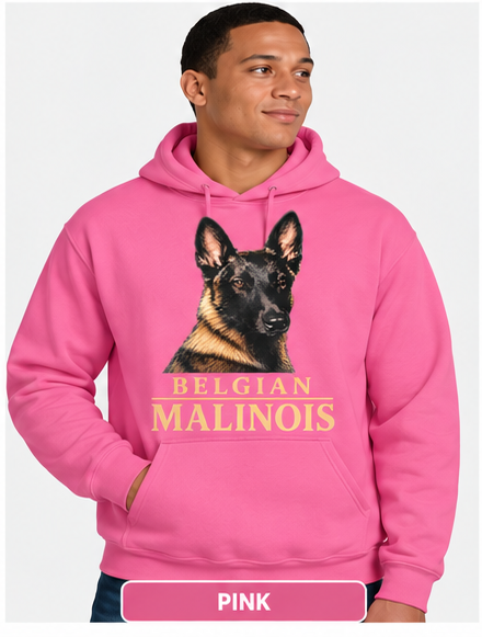 Portrait Hoodie Belgian Malinois