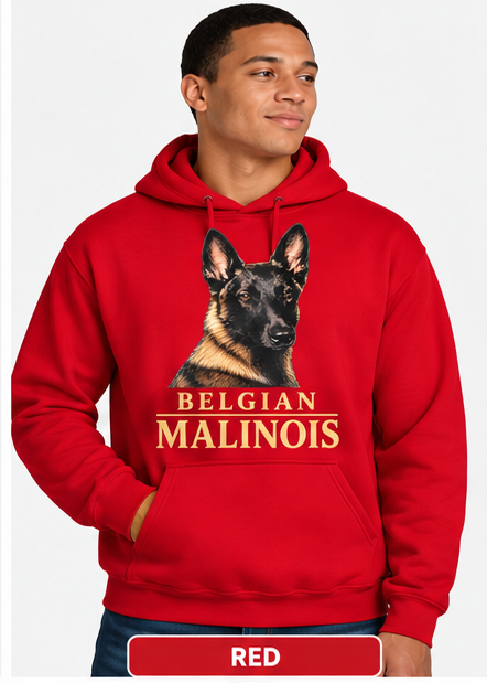 Portrait Hoodie Belgian Malinois