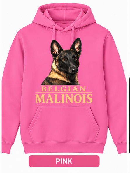 Portrait Hoodie Belgian Malinois