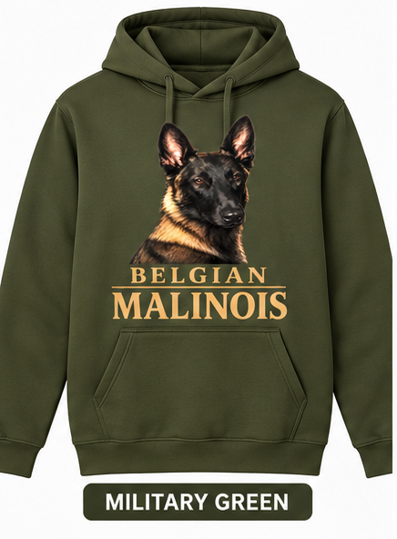 Portrait Hoodie Belgian Malinois