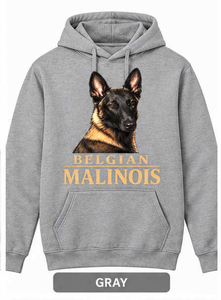 Portrait Hoodie Belgian Malinois