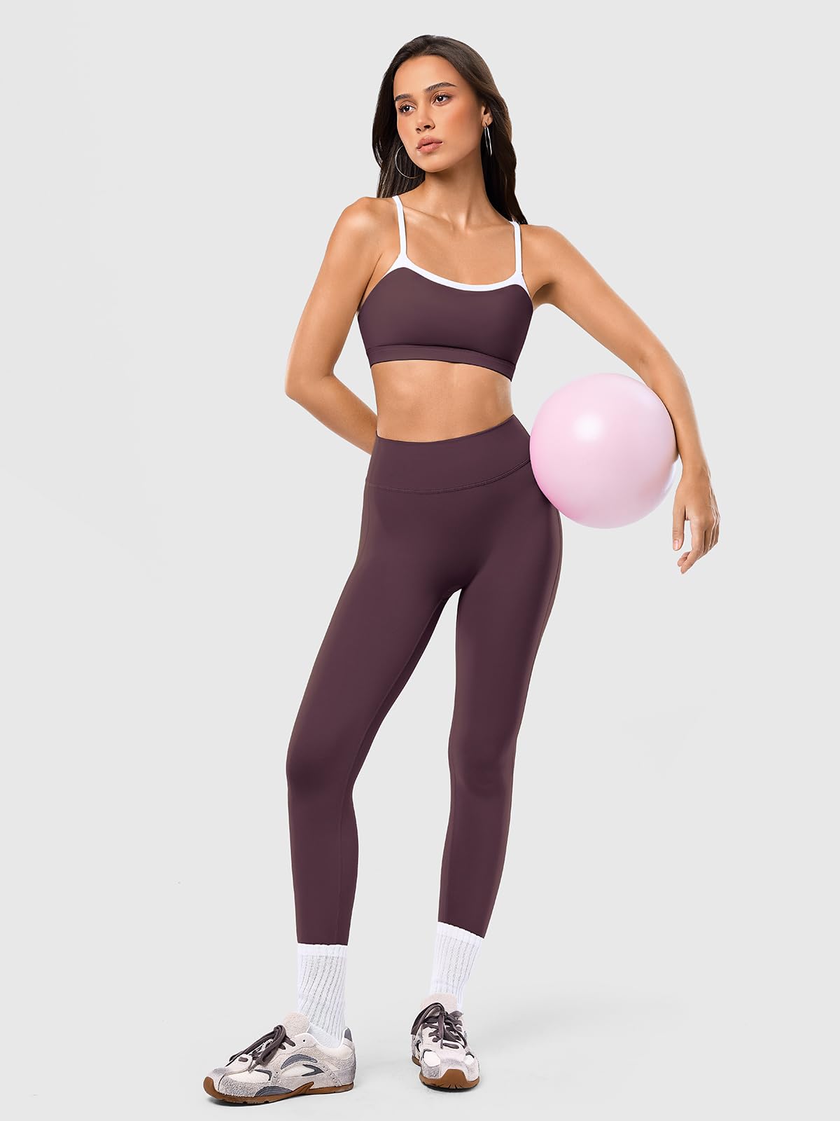 2 Piece Workout Set, Camisole tops & Seamless Leggings
