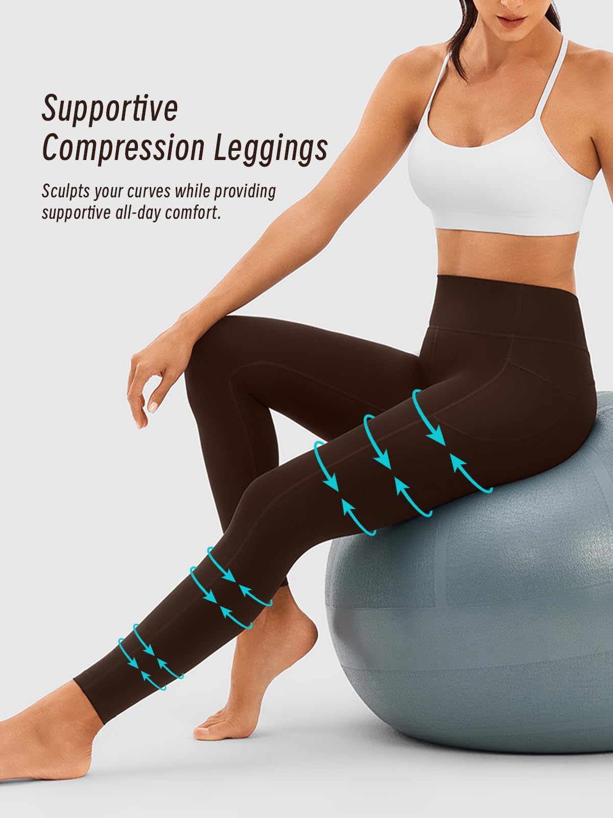 Tummy Control Yoga Leggings with Pockets