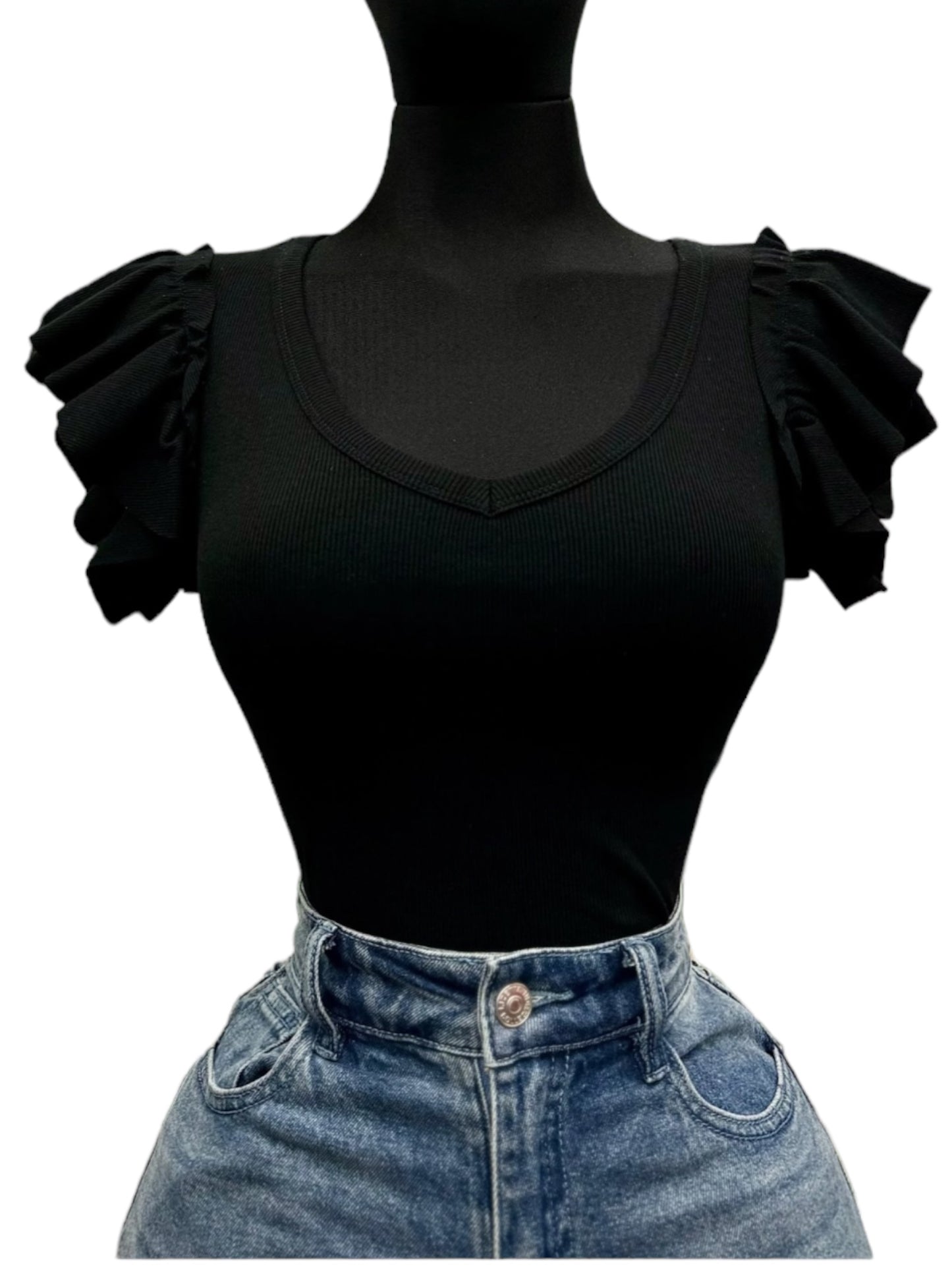 V-Neck Fashion Top