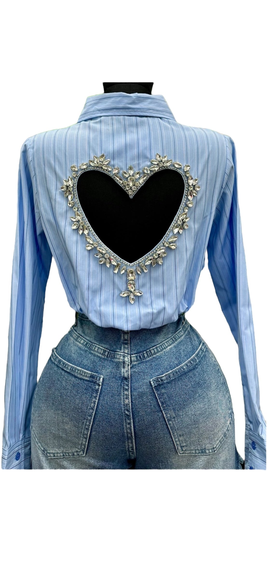 Heart Bedazzled Top