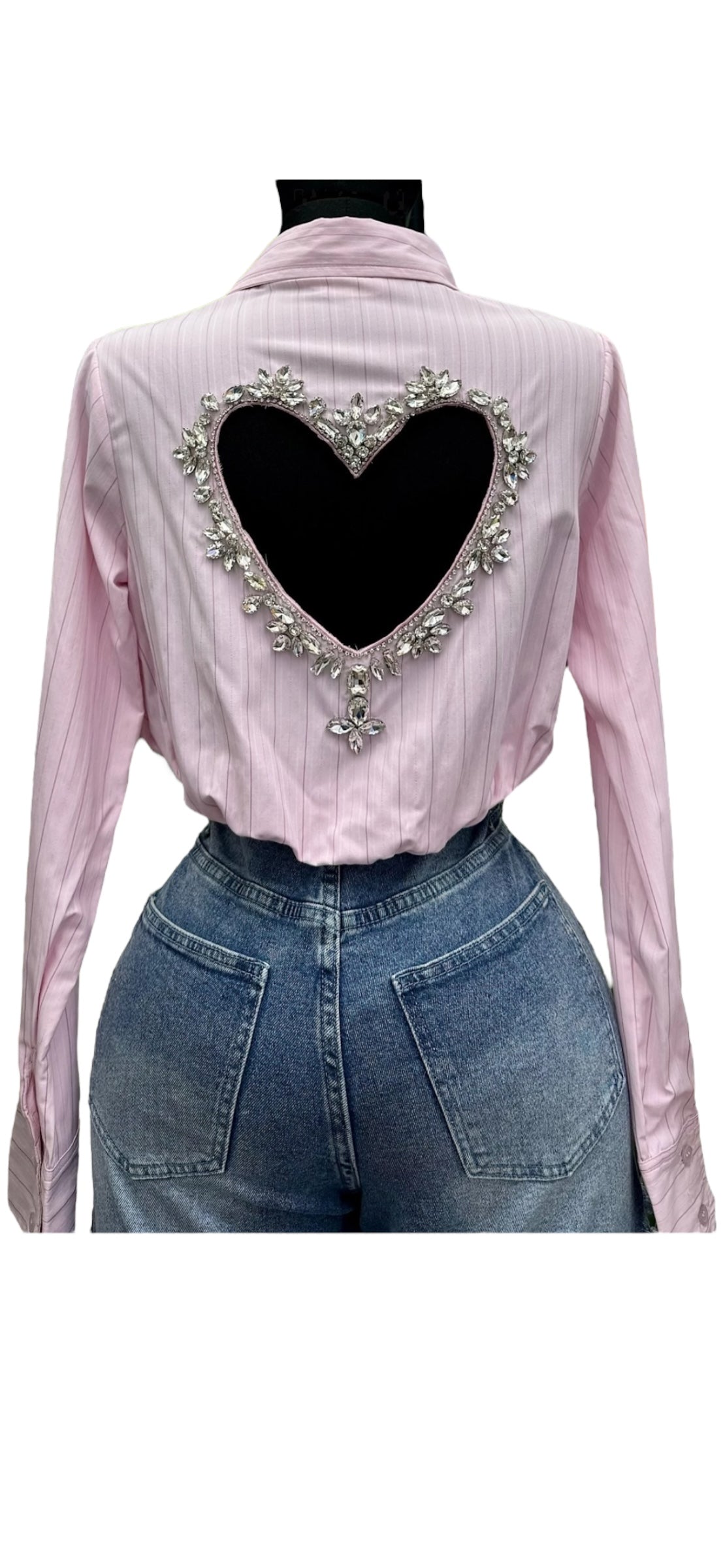 Heart Bedazzled Top