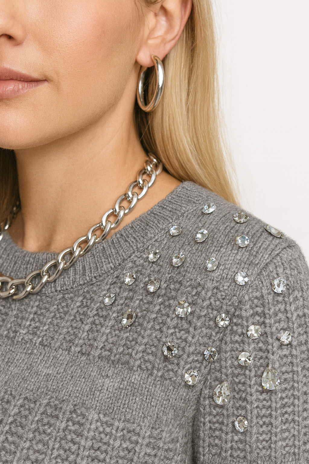 Bling Gray Sweater