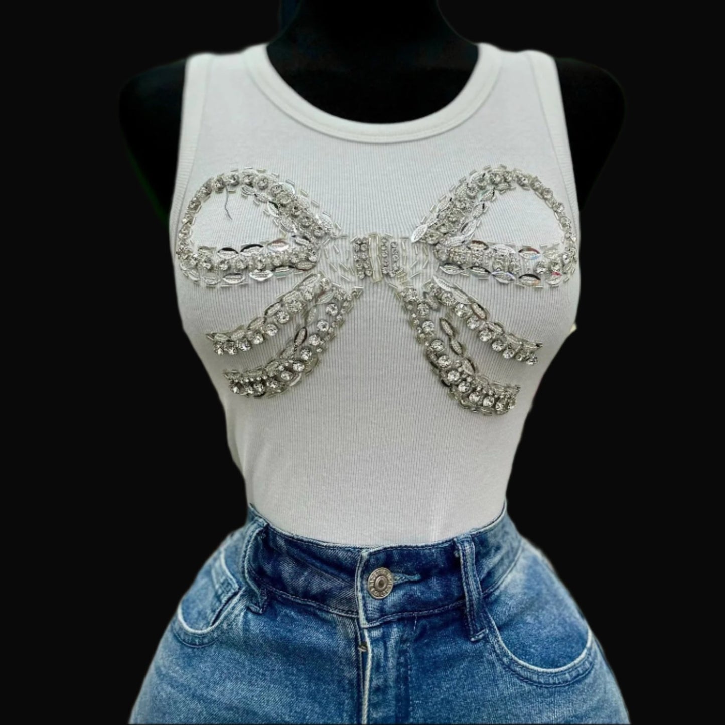 Bling Bling Bow Top