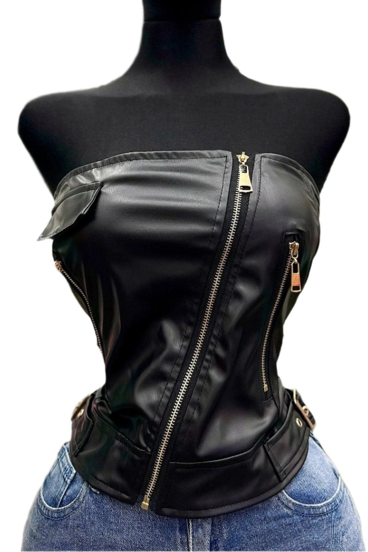 Stunning Leather Top