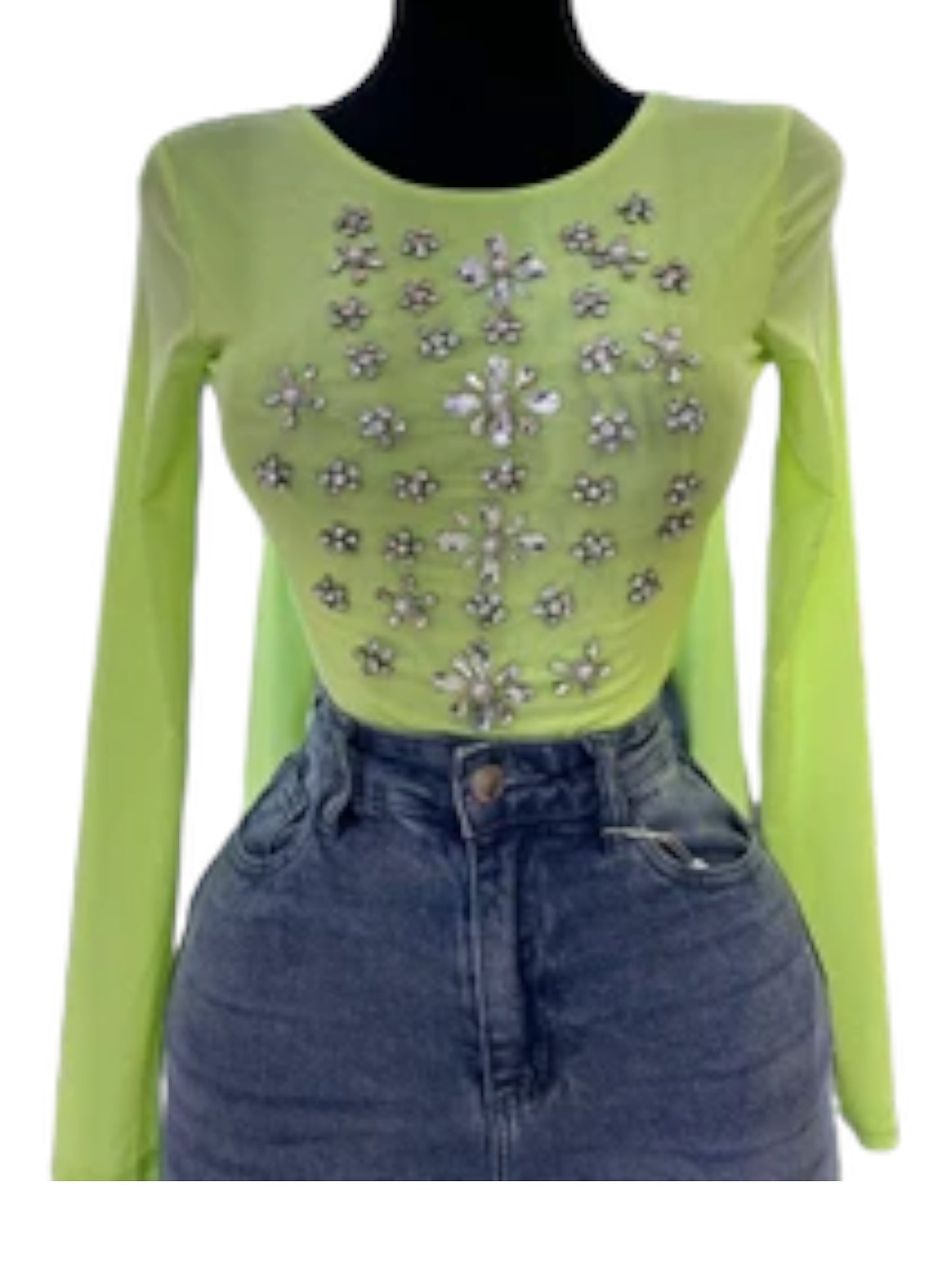 Flower Bling Bodysuit