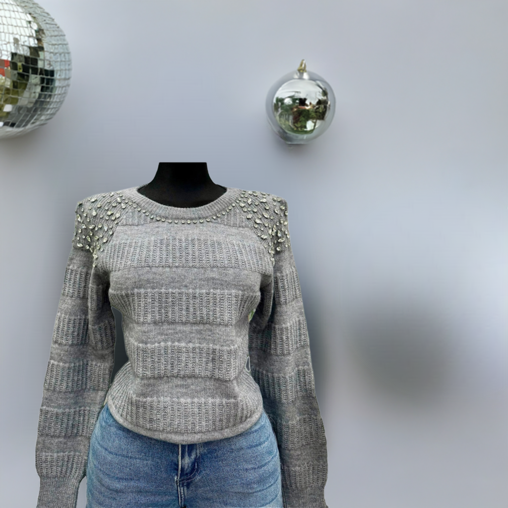 Bling Gray Sweater