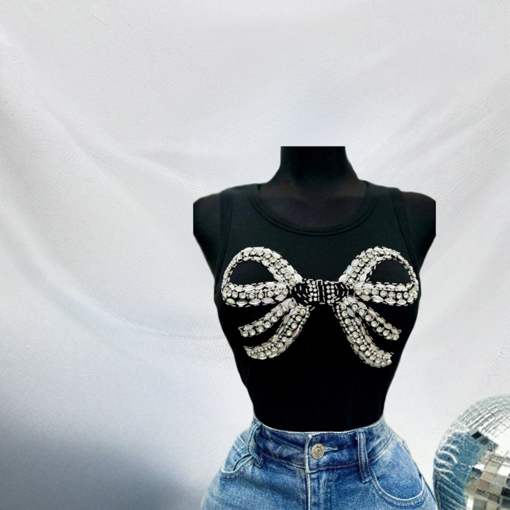 Bling Bling Bow Top