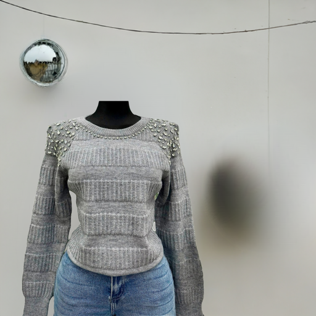 Bling Gray Sweater